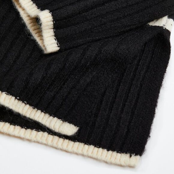 H&M Striped Rib-knit Turtleneck Sweater - Picture 6 of 9